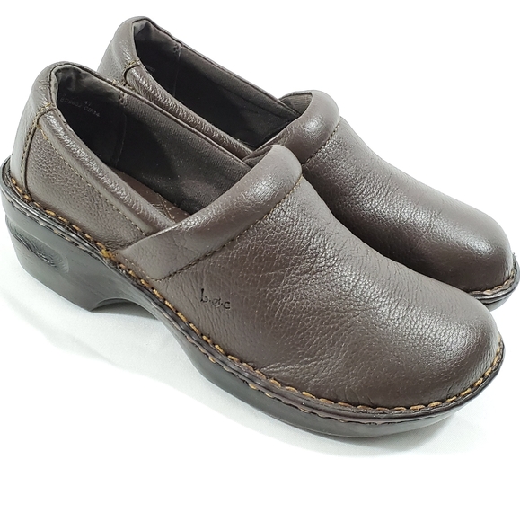 Boc Born Concepts 9.5 M Womens Brown Leather Clogs - Picture 2 of 8